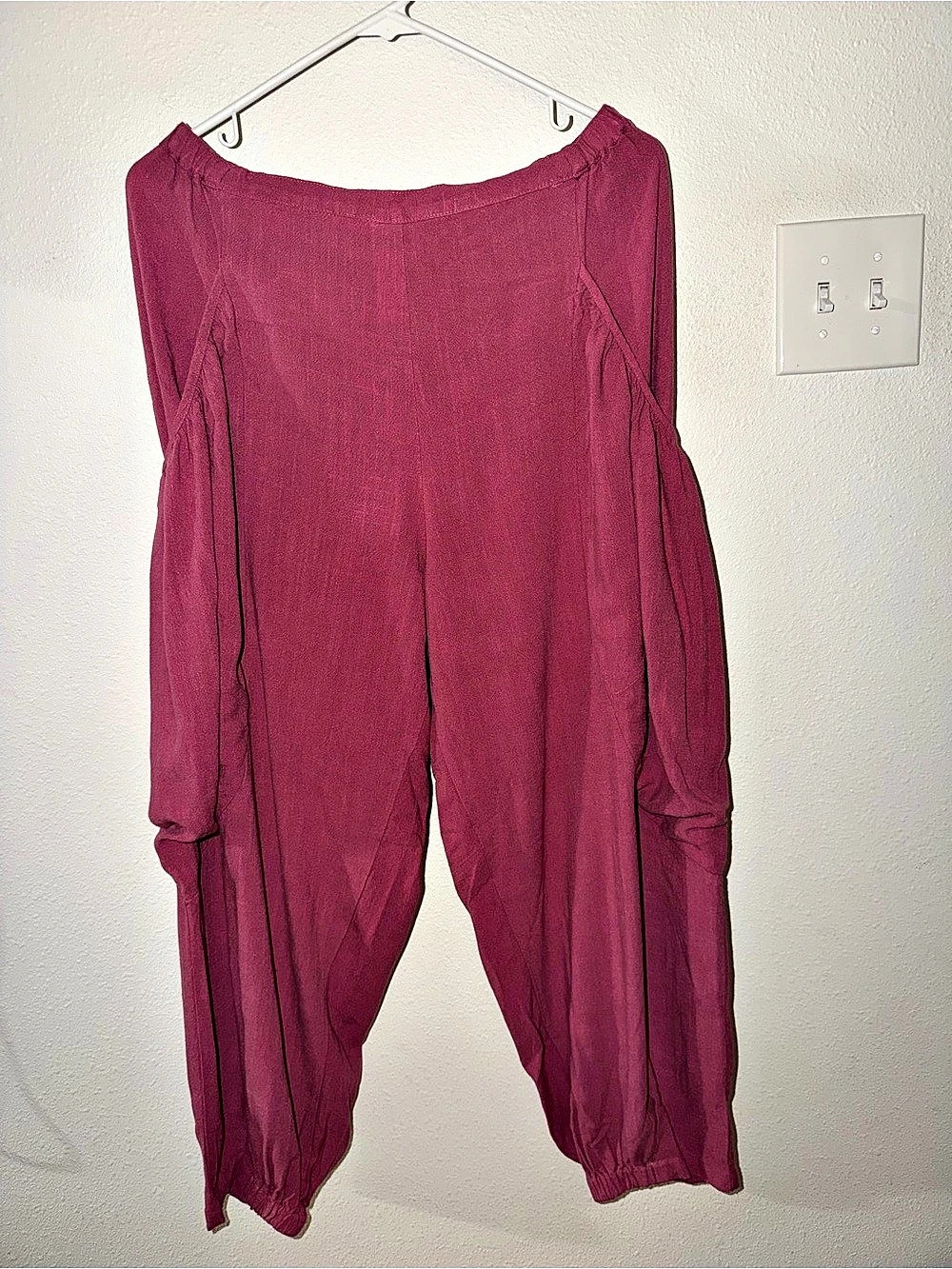 Easel Wide Leg Harem Genie Pants with Pockets - Large - NWT - Picture 9 of 12